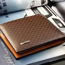 Классический винтажный высококачественный клетчатый кошелек из искусственной кожи, мужская сумка, Брендовые мужские бумажники Сумочка Кошелек