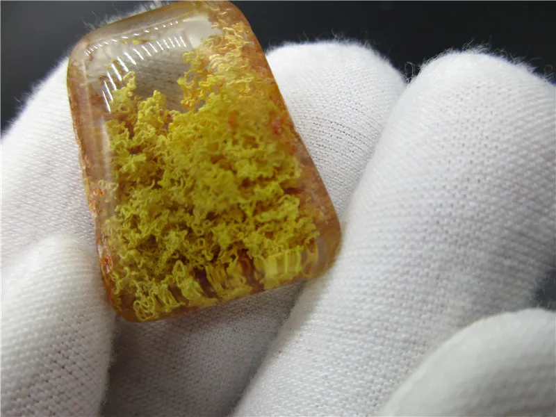 Натуральный желтый Ghost Phantom Quartz кристалл камень кулон Самоцветы с лечебным действием, образцы кулон