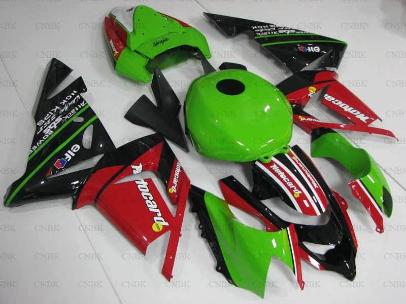 Обтекатели для Kawasaki ZX10r 2004-2005 2004 зеленые черные красные кузова 05 неокрашенные |