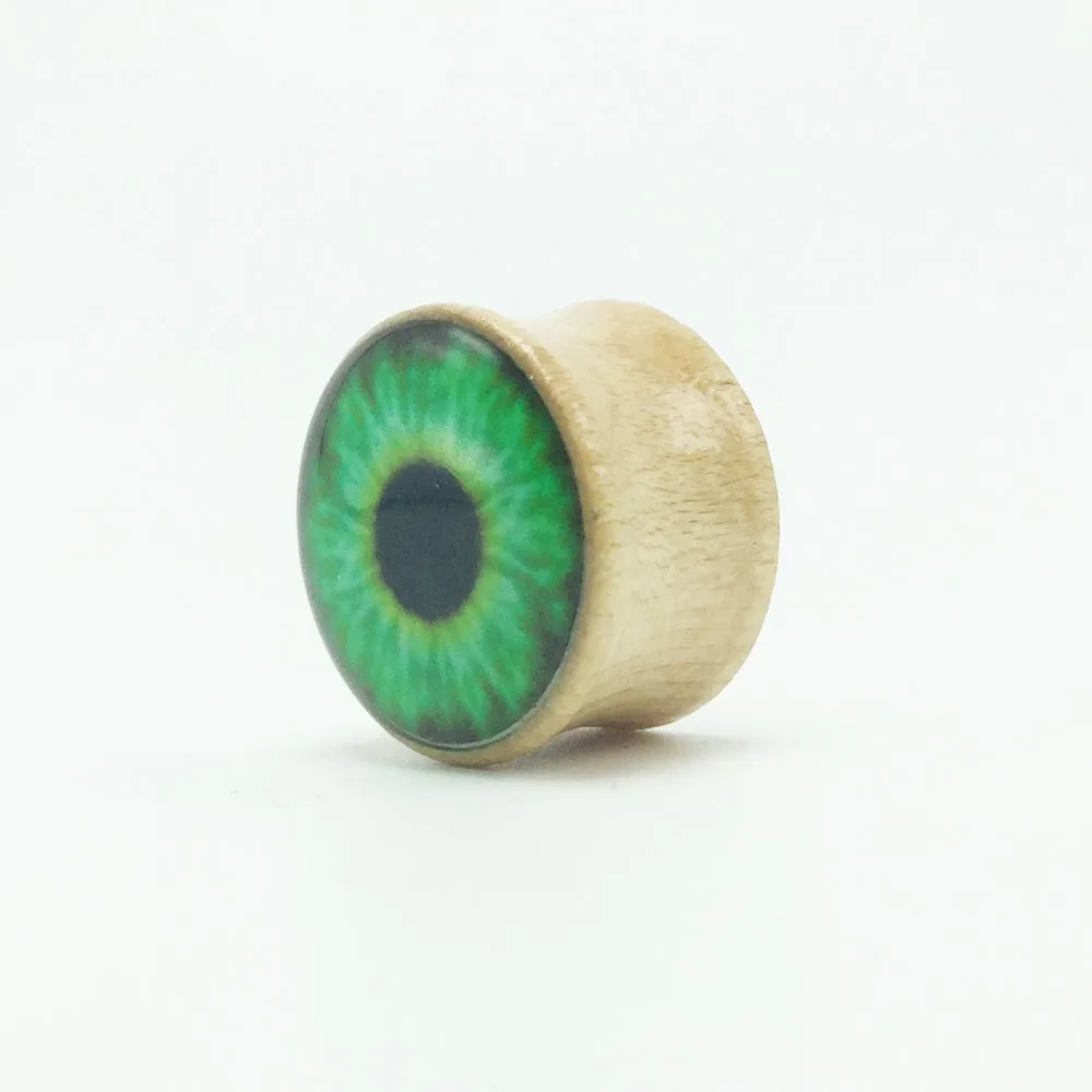 1piece fashion wooden ear plugs gauge kits mixed size 8mm-18mm oil drip eyes body piercing jewelry free shipping for men women000