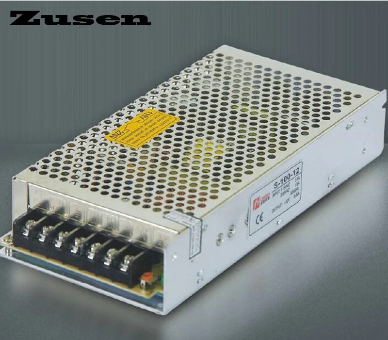 

Zusen S-100W-5V 12V 15V 24V 48V Single output Switching Power supply