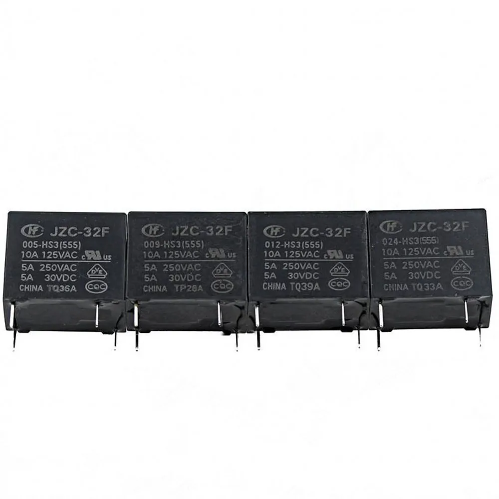 50 шт./лот реле мощности HF32F JZC 32F 005 HS3 009 012 5A 250VAC 4PIN|Реле| |