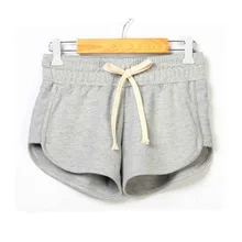 Летние женские спортивные беговые шорты анти-опорожненные хлопковые контрастные высокая эластичная талия для женщин коррендо шорты спортивные шорты для йоги