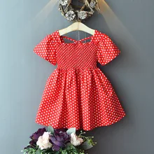 Летнее платье для девочек модные платья принцессы в горошек для девочек костюм для девочек sukienki