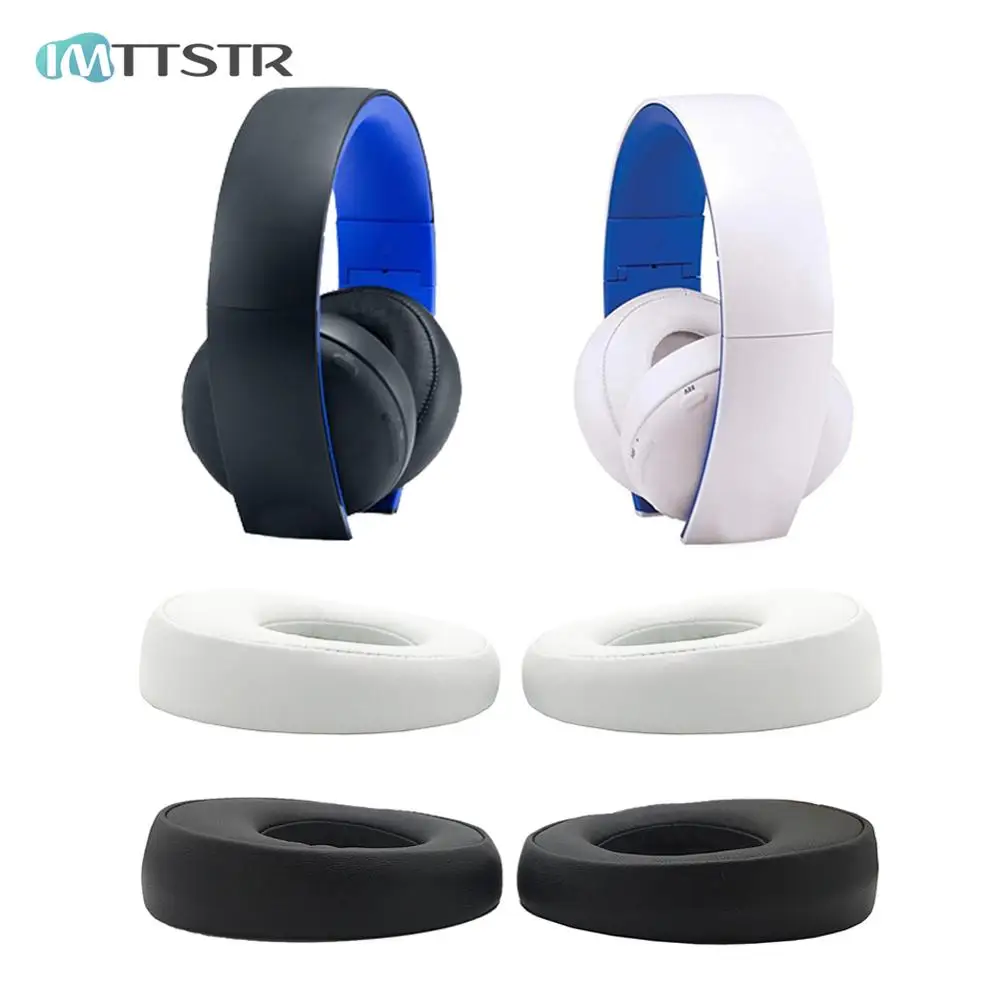 

IMTTSTR leather EarPad for PS4 PS3 PS Vita for Sony PlayStation Gold Wireless Stereo Headset earpads earmuff Replacement