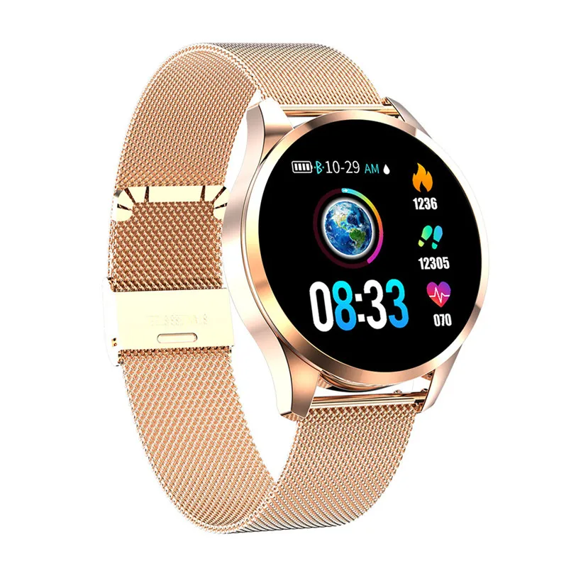 Q9 Smart Watch 1.22 Inch Color Screen Women Blood Pressure Heart Rate Monitor Smart Watch Fitness Tracker IP67 Bluetooth 40MR2716