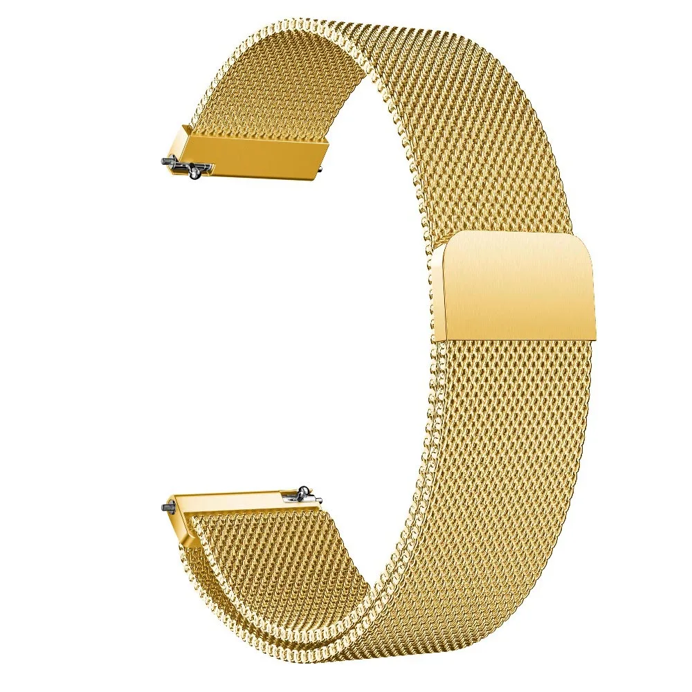 Metal Milanese Loop Wrist Strap for Xiaomi Huami Amazfit GTR 47mm 42mm Bracelet Band for Huami Amazfit Bip lite Youth Watchband - Цвет ремешка: Золотой