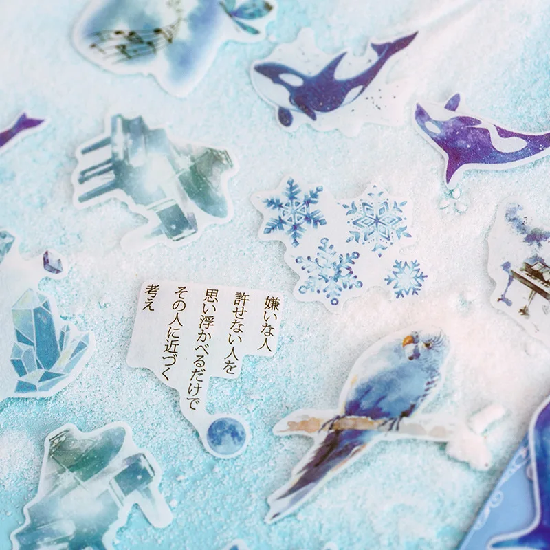 

Whale Clear Sticker Bag Cartoon Modeling Sticker Ocean Decor DIY Scrapbook Kawaii School Stationery Bullet Journal Accessories