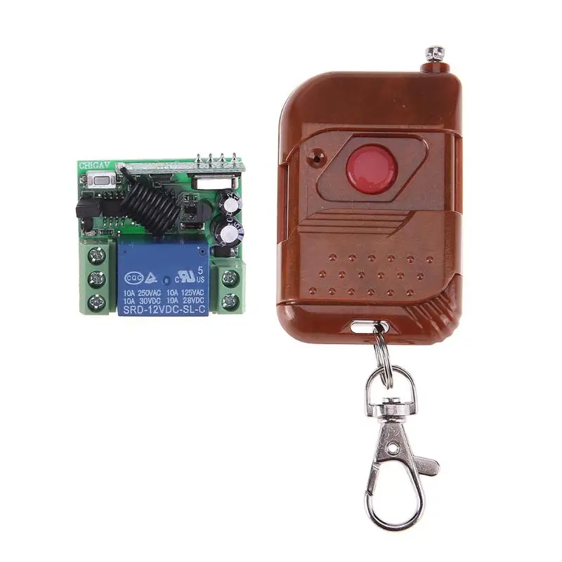 24V 10A 1CH Wireless Remote Control Receiver Relay Switch System for