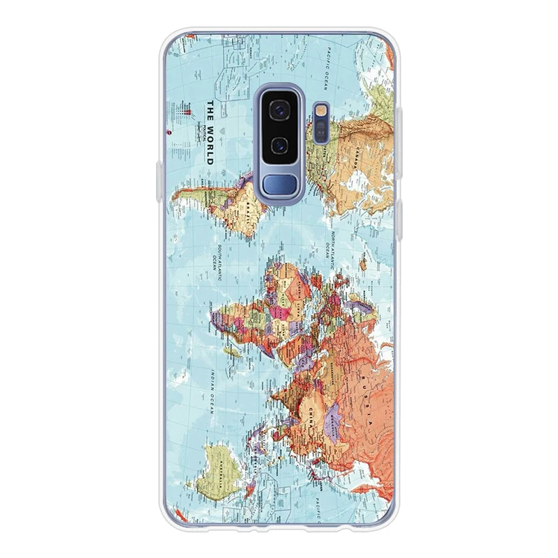 Чехол для телефона ciciber для samsung Galaxy S10 S10+ S10e S10 Lite, мягкий ТПУ чехол для samsung S9 S8 S7 S6 S5 Edge Plus S9+ карта мира