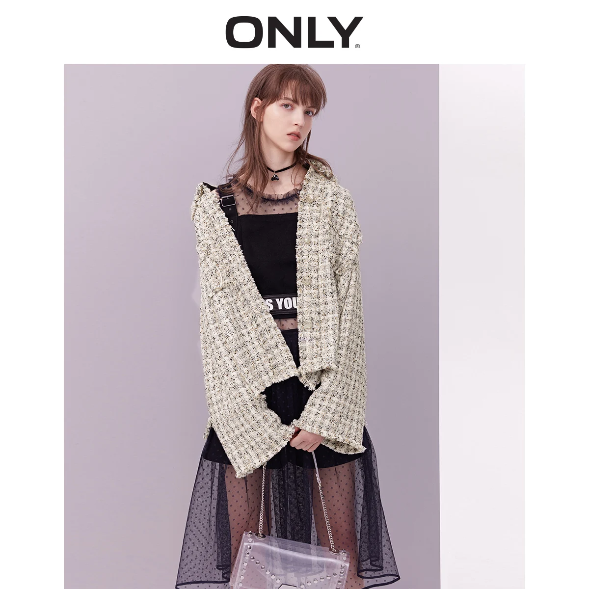 

ONLY 2019 Spring Summer New Women's Loose Fit Coat |119136575