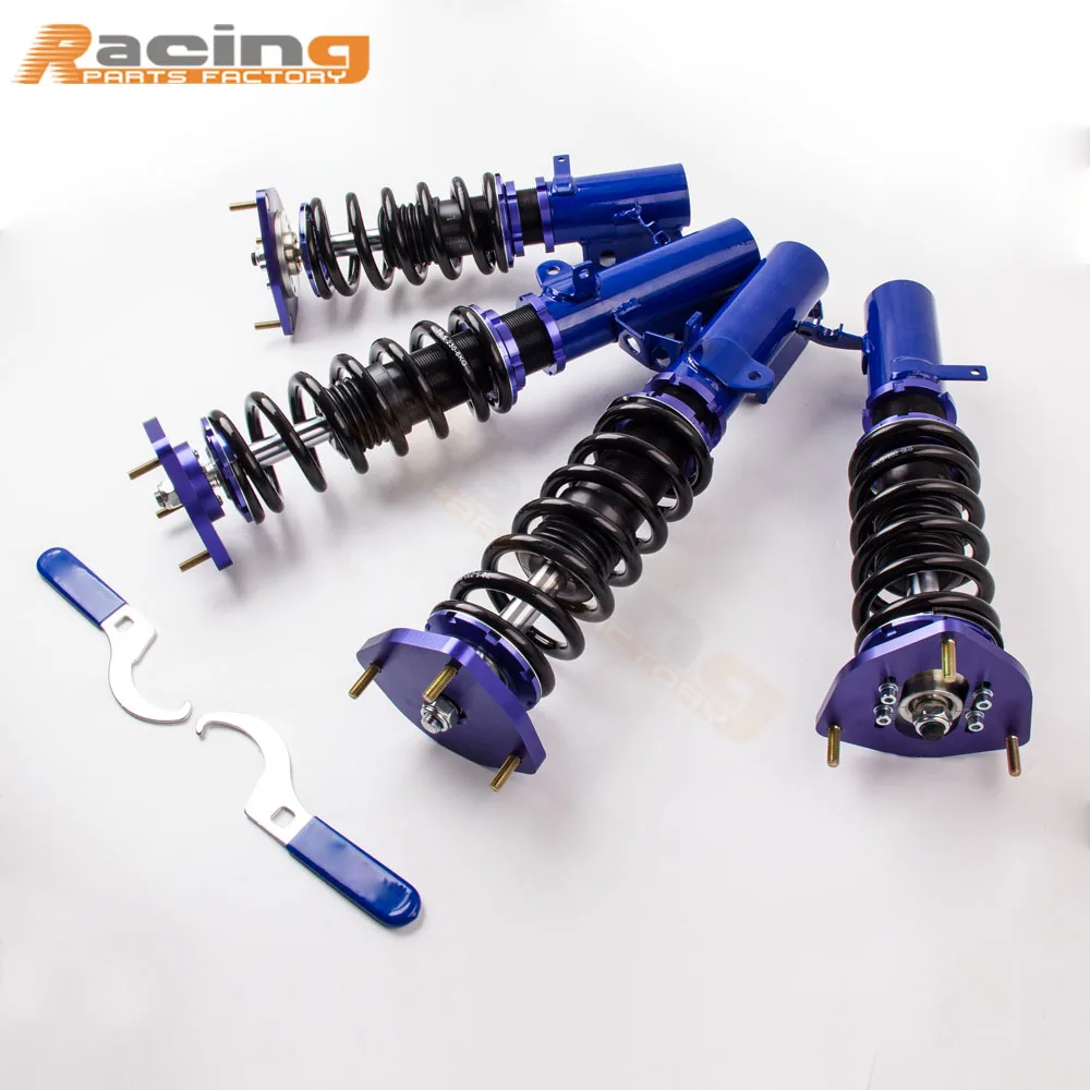 Buy For Toyota Corolla 1988 1999 Full Coilover Suspension lowering Kits Blue