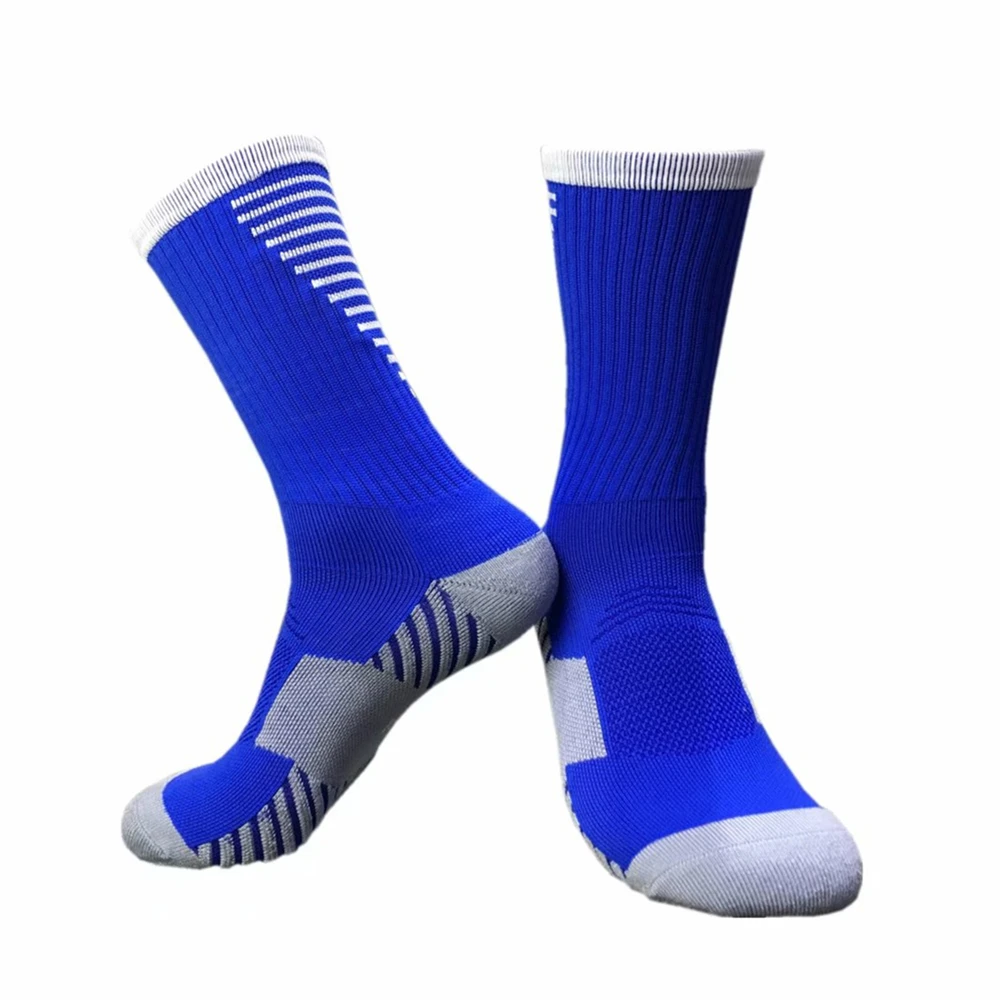 Мужские и женские противоскользящие футбольные носки до середины голени футбольные спортивные носочки Futbol короткие чулки гольфы нейлоновое полотенце носки