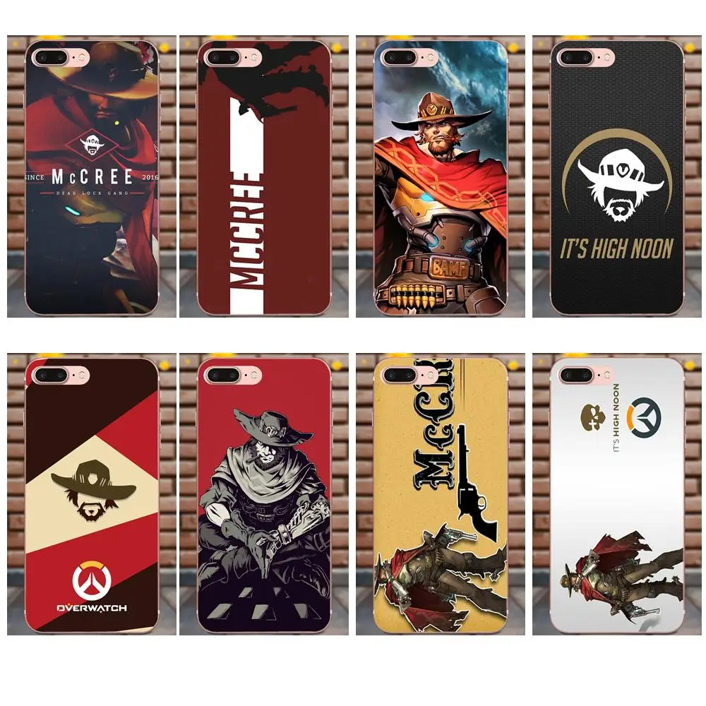 

For Xiaomi Redmi Note 2 3 3S 4 4A 4X 5 5A 6 6A Pro Plus TPU Hipster Case Ow Overwatch Character Hero Mccree
