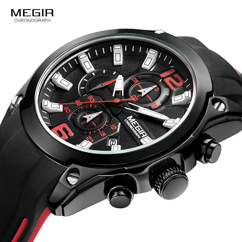 MEgir Relogio Masculino модные мужские часы Топ бренд Роскошные Кварцевые повседневные