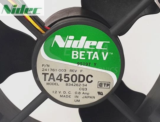 Осевой вентилятор для сервера Nidec охлаждения 120 мм 12 В 0 8a см 12*12 120*120*38 В|cooling fan|12v