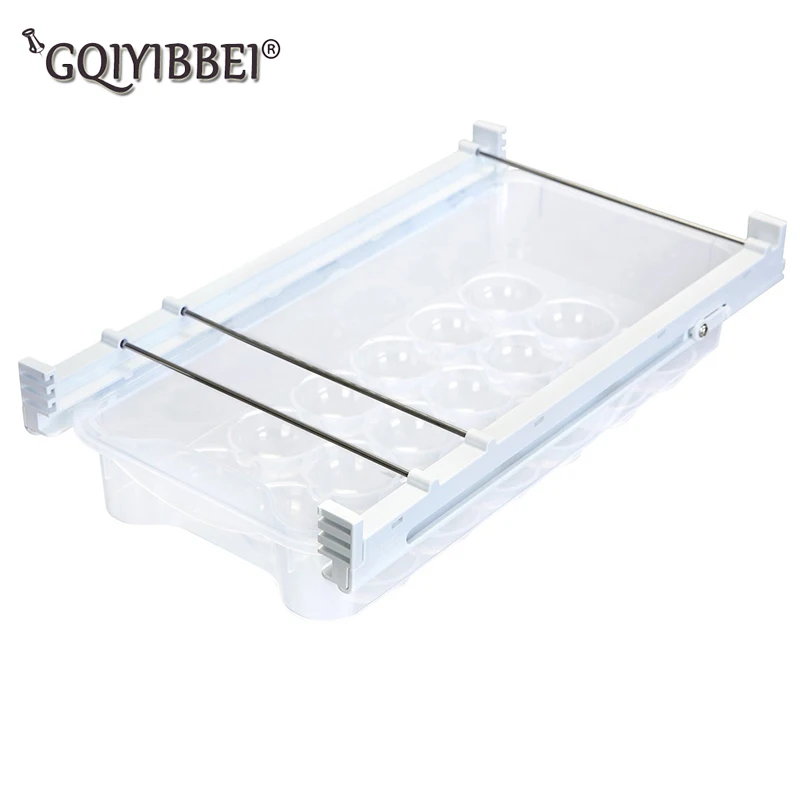 

Refrigerator Organizers 18cells Transparent Plastic Egg Storage Box Refrigerator Drawer Crisper Household Food Storage Box