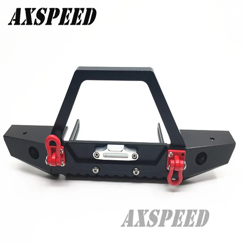 Good quality Alloy Front Bumper w/ Winch Mount Shackles For Axial SCX10 1/10 RC ROCK Crawler