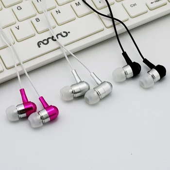 

10PCS qijiagu Wired headset for apple earphoneandroid-based stereo general phone music headphone with Mic metal Earphones