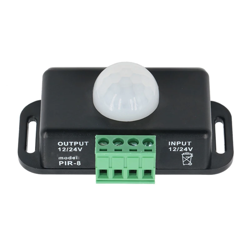 Automatic 12V 24V 8A Infrared PIR Motion Sensor Switch For LED light Low Voltage Lamp With