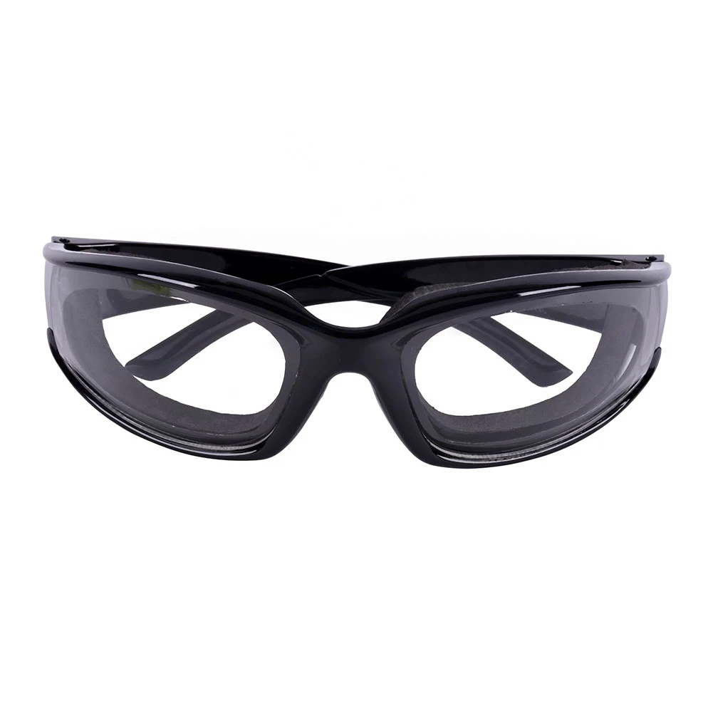 4 цвета, кухонные очки для лука,, для резки и нарезки ломтиками, разделочные защитные очки для глаз, кухонные аксессуары, горячая распродажа - Цвет: Черный