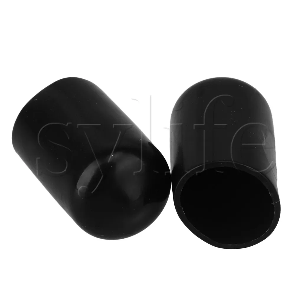 10 шт. мягкие резиновые концевые заглушки для шлангов колпачки с резьбой защитная крышка 12 мм черная