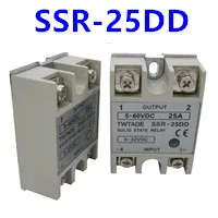 Twtade/Однофазное твердотельное реле SSR-10DA SSR-25DA SSR-40DA 10A 25A 40A на самом деле 3-32 В постоянного тока в переменный 24-380V AC SSR 10DA 25DA 40DA