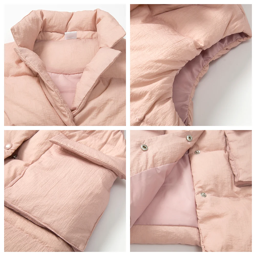 Детский зимний пуховой мини жилет без рукавов|Жилеты| |