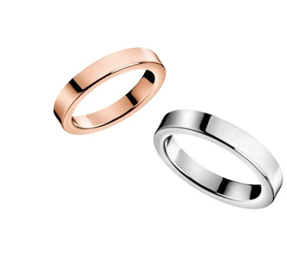

2 pairs engagement ring men wedding rings for women anillos anillos mujer gold stainless steel ring pandora couple rings
