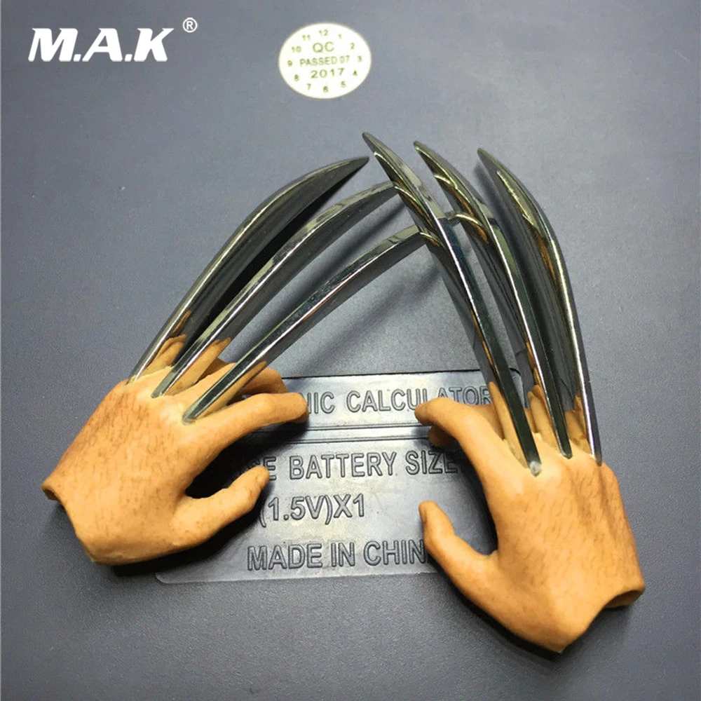 

1/6 Wolverine Jack Wolfskin Hand Shape Wolfclaw Flat Hand Shape Model Toys for 1/6 Action Figure Accessory