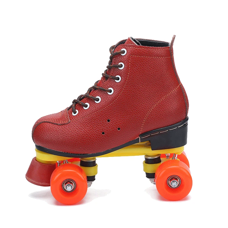 التزلج على الجليد الكبار المزدوج صف على الجليد الأطفال أربعة عجلة أحذية التزلج على الجليد للرجال والنساء في الهواء الطلق المبتدئين أحذية