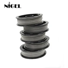 Nigel Kantal A1 нагревательный провод для электронных сигарет 24 г 26 г 28 г 30 г 32 г для RDA RTA Vape Tank DIY предварительно построенный провод сопротивления катушки