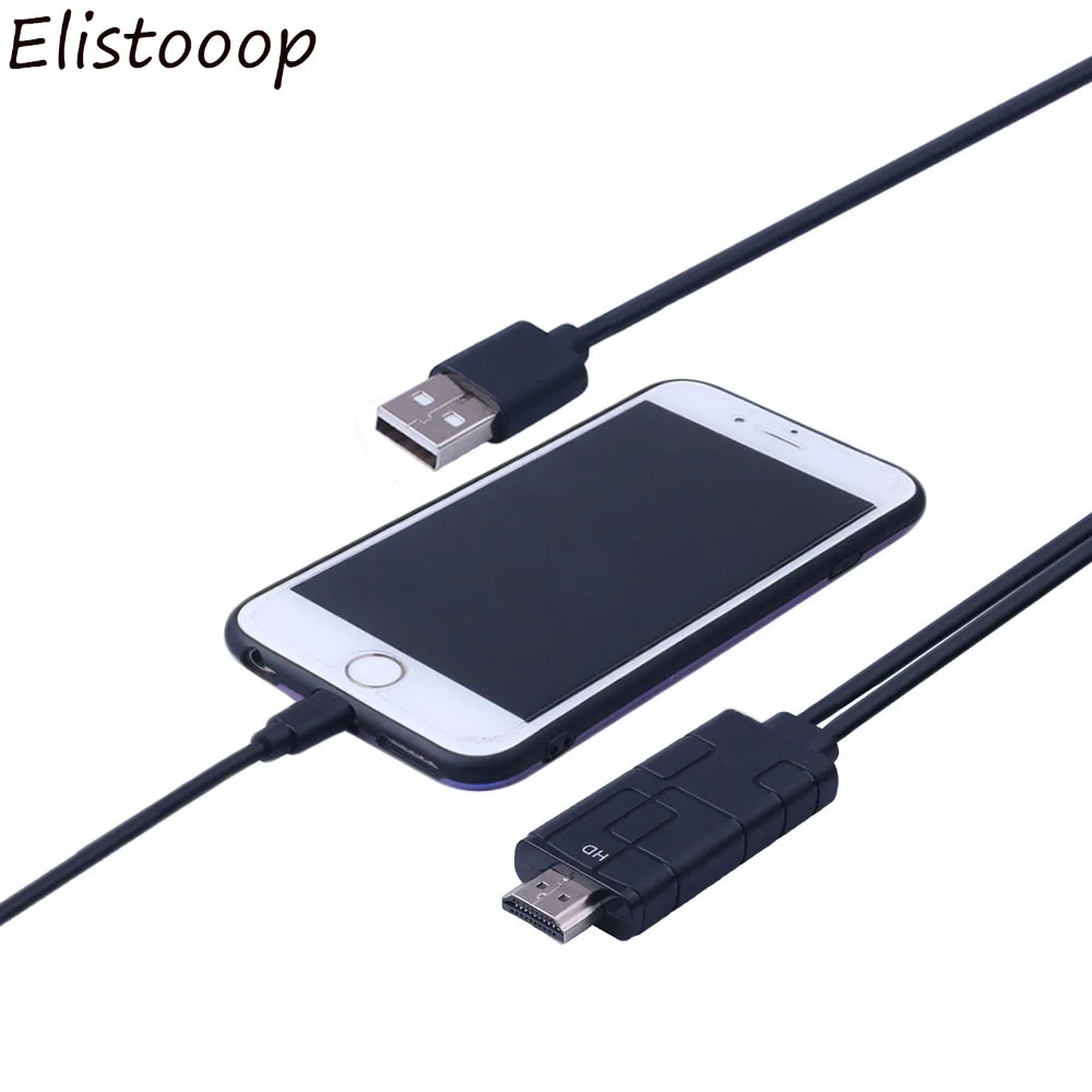 2018 HDMI конвертер для Apple Lightning к кабель адаптер USB ТВ Цифровой AV iPhone X 8 7 6S 5 iPad Pro