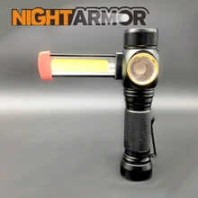 360 градусов многофункциональный USB зарядки глинобитных свет осмотра фонарик с магнитным держателем