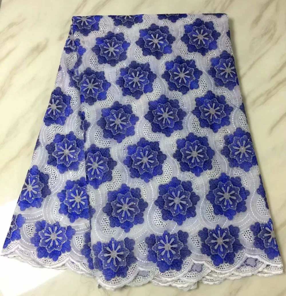 

Nigerian Lace Fabrics Top Fashion Hot Sale 2018 Latest Embroidered African Cotton Swiss Lace Fabric,high Quality In Switzerland