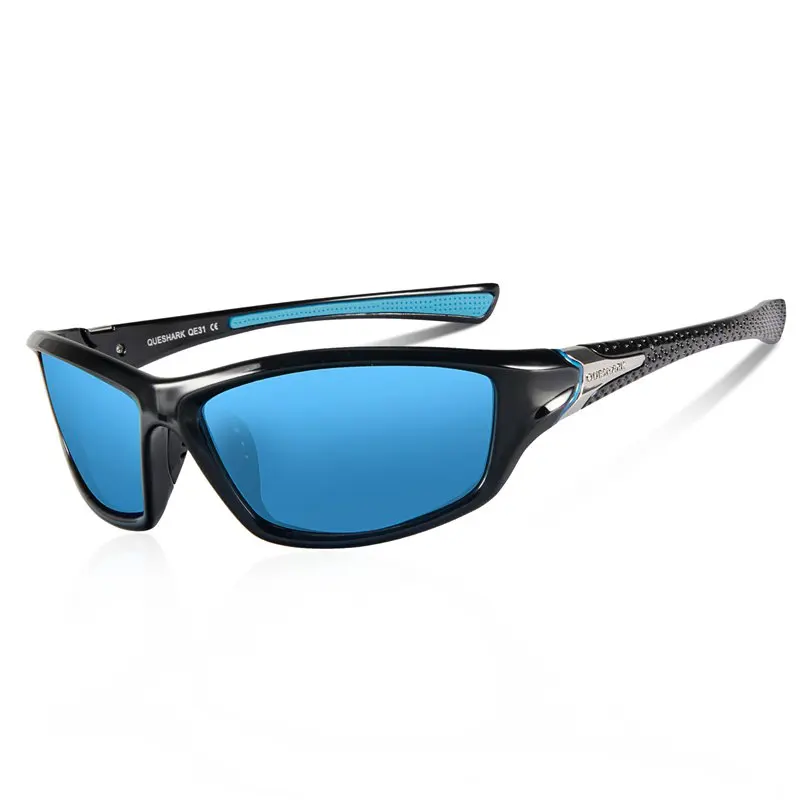 Queshark мужские и женские солнцезащитные очки для велоспорта, Поляризованные спортивные очки для рыбалки, альпинизма, пешего туризма, бега, катания на лыжах, велосипедные очки, аксессуары - Цвет: as picture showed