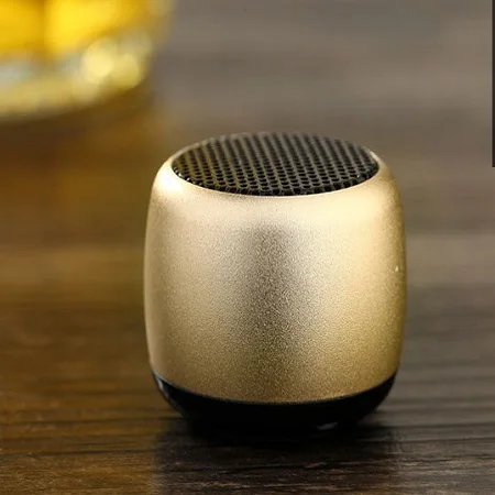 Мини Портативный перезаряжаемый беспроводной Bluetooth динамик Стерео SoundBox громкий динамик с дистанционным управлением затвором - Цвет: gold