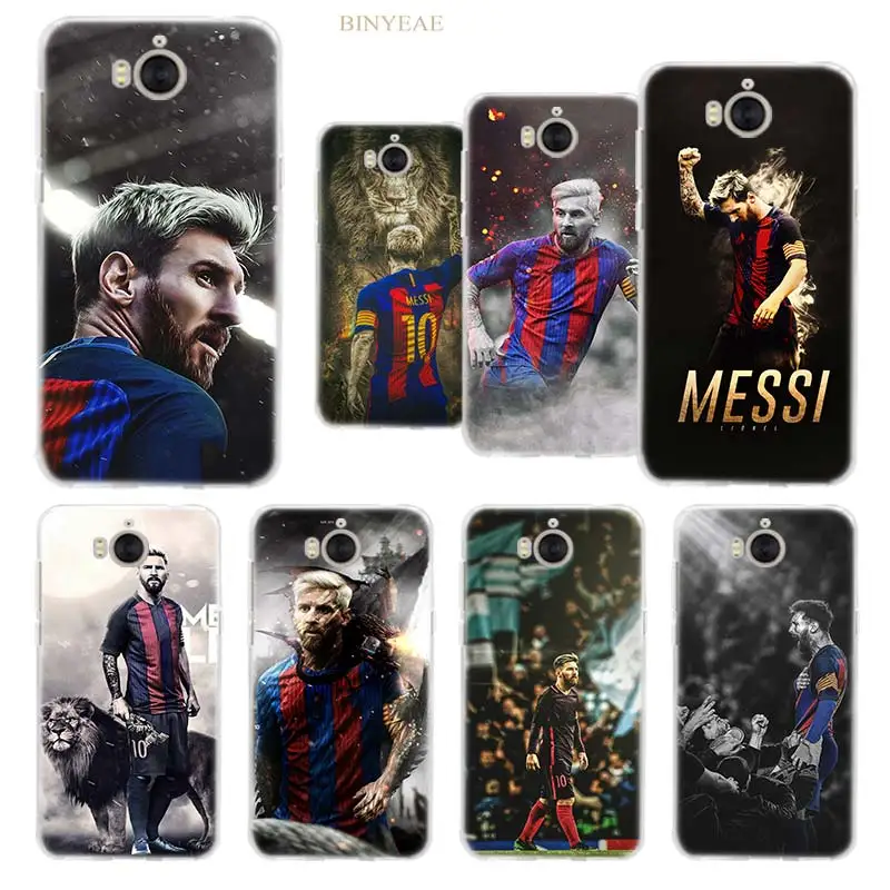 

BINYEAE Lionel Messi Soccer player Case Cover for Huawei Y7 Y6 Y9 Y5 Y3 2017 2018 Prime Pro honor 7S 7C 7A Pro Silicone TPU Soft