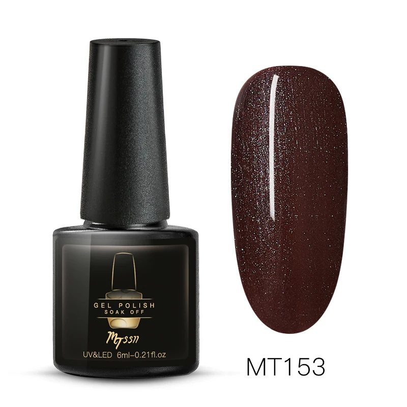 Mtssii 7ml Color Nail Gel Polish Manicure Semi Permanent Base Top Coat UV LED Nails Gel Varnish Soak Off Nail Art Manicure Gel - Color: S04868