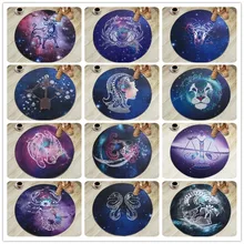 Творческий 12 Созвездие круглый ковры для гостиной спальни дети мультфильм компьютер стул, коврик Современный домашний декор ковер