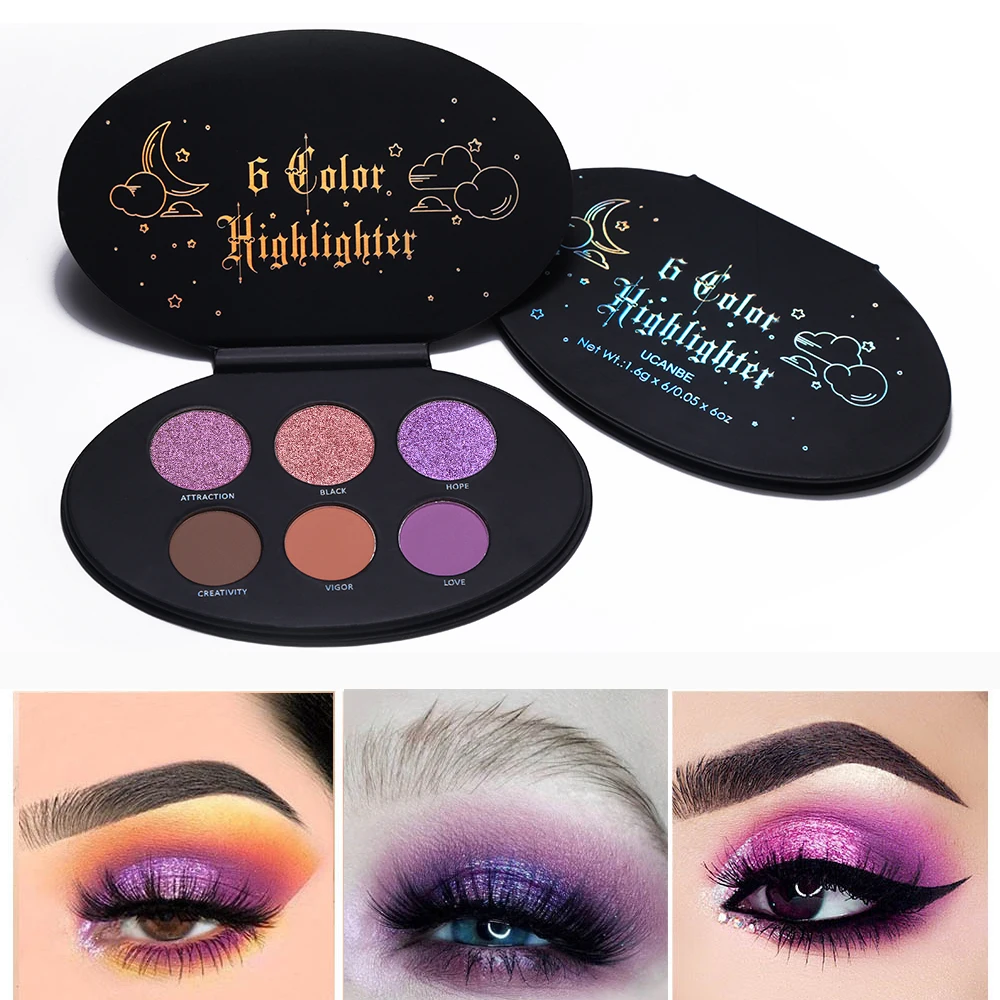 UCANBE Glitter Eye Shadow Makeup Palette Multipurpose Kit Highalighter