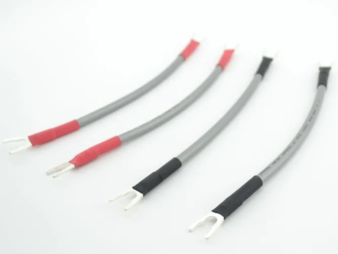 

4Pcs Audio AN-VX Jumper cable 25 cm hifi spade plug jumper wire