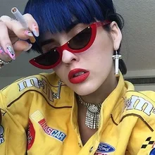 Уникальные женские солнцезащитные очки кошачий глаз в полуоправе, брендовые дизайнерские модные женские розовые оттенки/прозрачные линзы