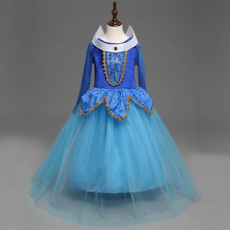 Платье принцессы для маленьких девочек; одежда для Хеллоуина, Нового года, Рождества; вечерние костюмы; Одежда для девочек; нарядные вечерние платья для подростков - Цвет: Z00119L