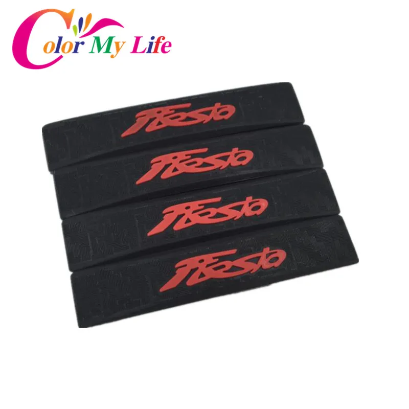 

Color My Life Car Door Protection Sticker Doors Strip Trim Strips Stickers for Ford Fiesta New Mk7 2000 - 2018 Accessories
