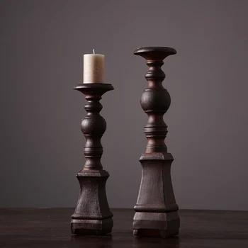 

Nordic Retro Candlestick Creative candle holders Cafe Living Room Table Home Decoration crafts