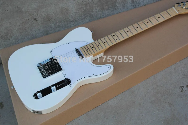 

Free Shipping Factory custom shop new White tl Electric Guitar in stock 1 14