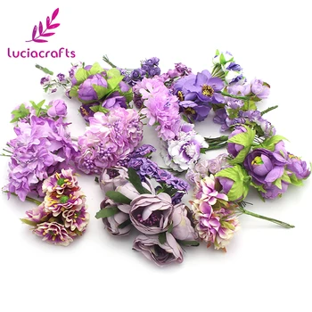 

Lucia crafts 10 bundles,Approx 50 heads Artificial flower Bouquet Wrapping Wedding Party Decoration DIY Accessories A0308