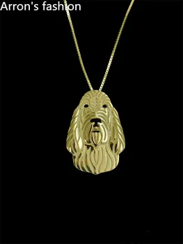 

New 2016 Unique Romantic Gold Silver Color Spinone Italiano Pendant Necklace Hunger Games Necklace Women Best Friend Choker