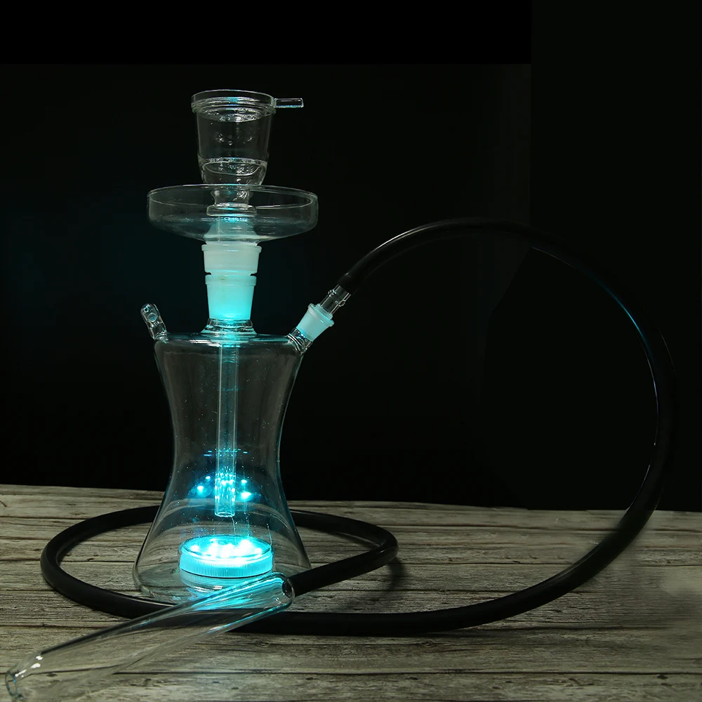 Günstig Obst shisha led glas russland shisha led kunst shisha rauchen großen separaten unten stem design können setzen in obst klar silikon schlauch
